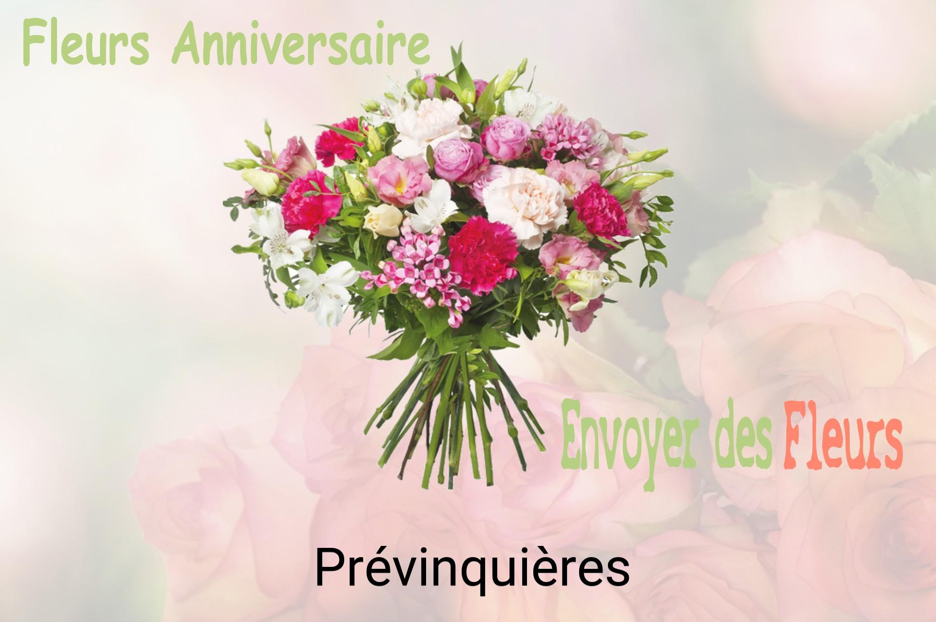 Bouquet de fleurs d’anniversaire livré à Prévinquières